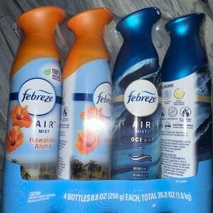 Febreze Air Effects Air Freshener, Odor-Eliminating, 8.8 oz 4 ct